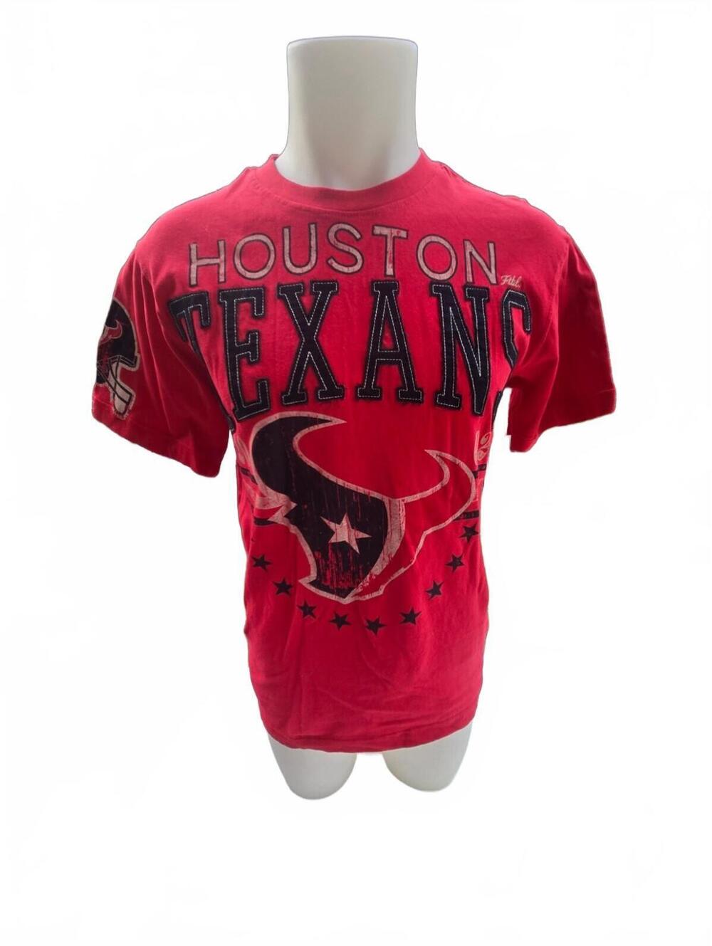NEW Men's Medium Houston Texans NFL Team Apparel Red Cotton T-Shirt